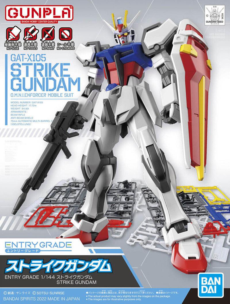 Preview: GAT X105 Strike Gundam - Mobile Suit Gundam SEED - EG 1/144 - Bandai Spirits