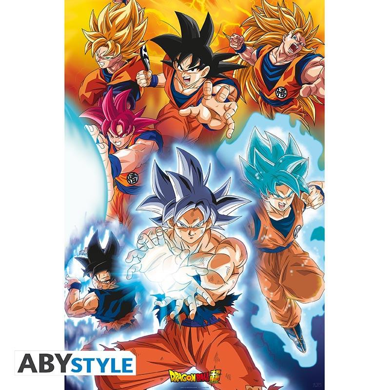 Preview: Dragon Ball - Poster (91.5x61) - "Goku's transformations" - AbyStyle