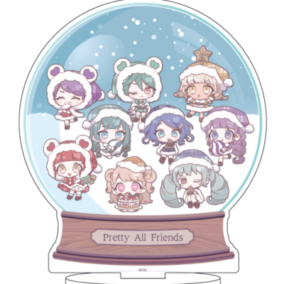 Preview: Pretty All Friends - Acrylaufsteller (Snow Globe Design - Christmas Party Version) - A3