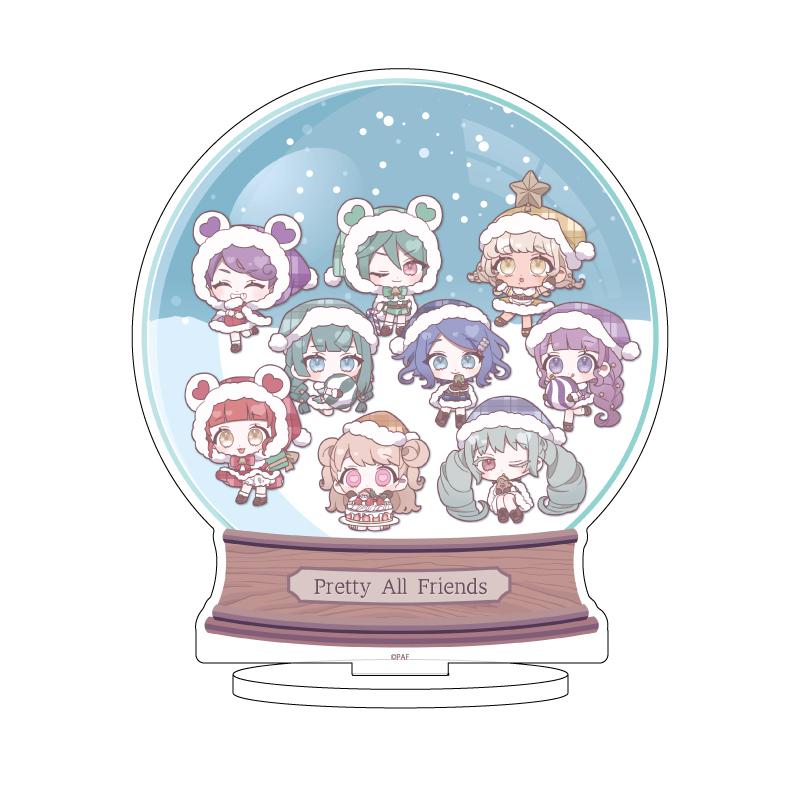 Preview: Pretty All Friends - Acrylaufsteller (Snow Globe Design - Christmas Party Version) - A3