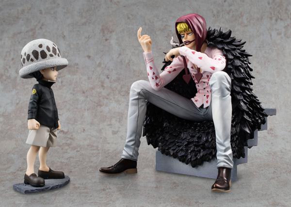 Preview: Junger Trafalgar Law & Corazón / Donquixote Rosinante - P.O.P. Portrait of Pirates Limited Edition - Megahouse - Neuauflage