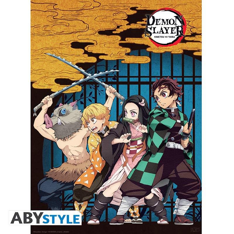 Preview: Gruppe & Duo - Set 2 Chibi Poster - (52 x 38 cm) - Demon Slayer - AbyStyle