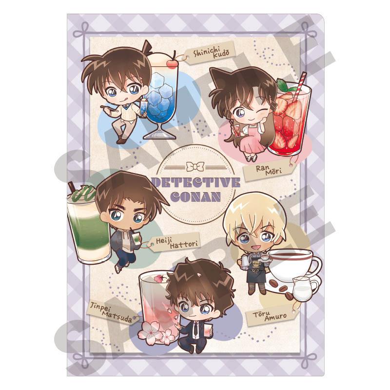 Preview: Detektiv Conan (Purple Chara Peko Drink Version) - Clear File / Aktenhülle A4 - CRUX