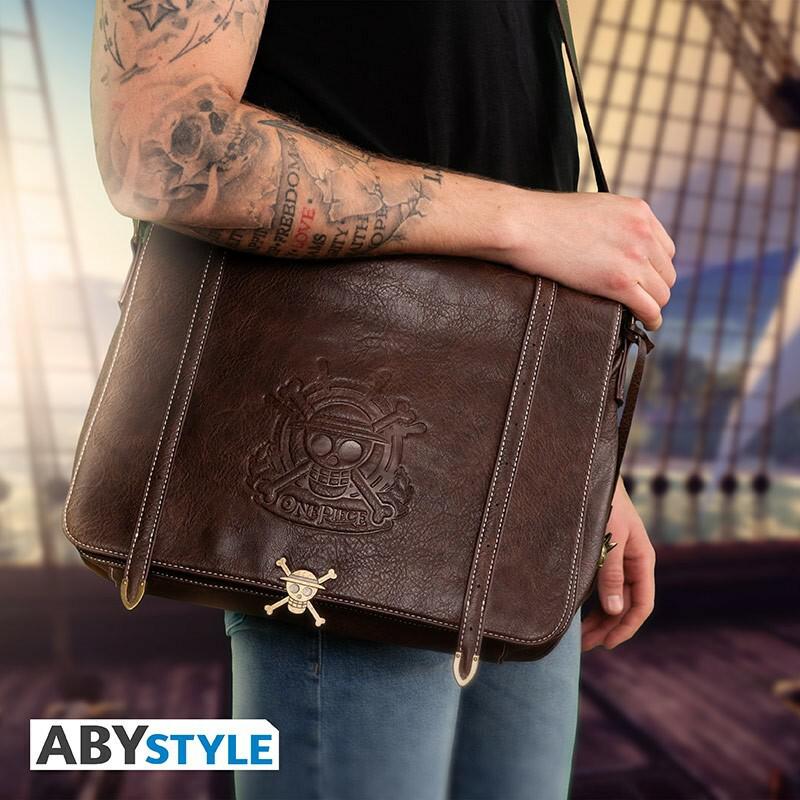 Preview: "Strohhut-Bande" - One Piece - Hochwertige Premium-Schultertasche - AbyStyle