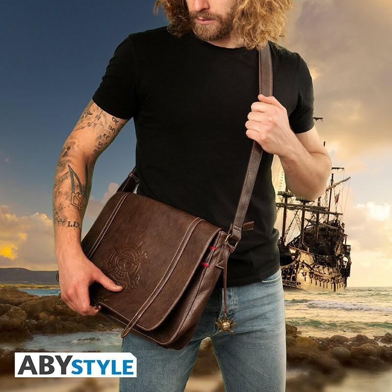 Preview: "Strohhut-Bande" - One Piece - Hochwertige Premium-Schultertasche - AbyStyle