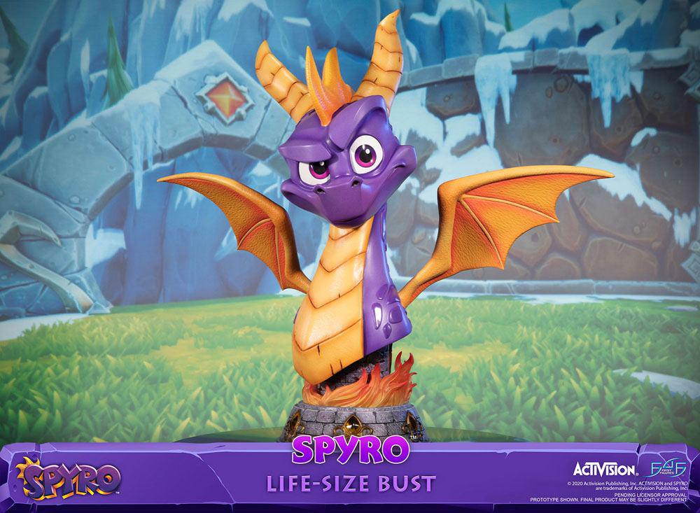 Preview: Spyro - Life-Size Büste - Spyro Reignited Trilogy - First 4 Figures