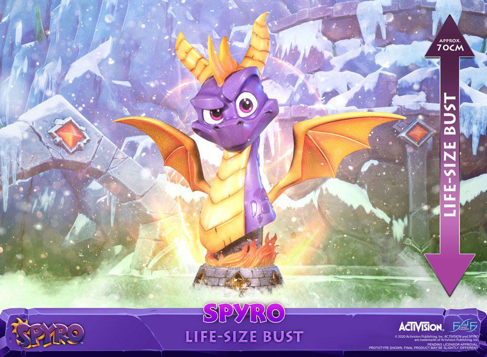 Preview: Spyro - Life-Size Büste - Spyro Reignited Trilogy - First 4 Figures