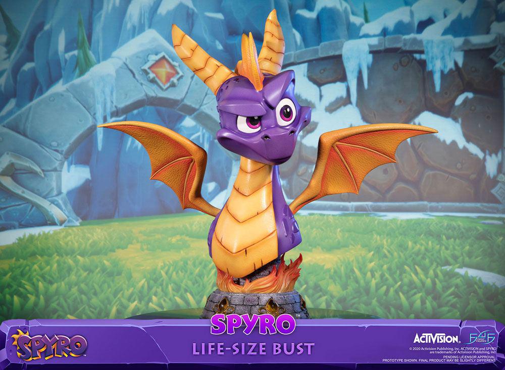 Preview: Spyro - Life-Size Büste - Spyro Reignited Trilogy - First 4 Figures