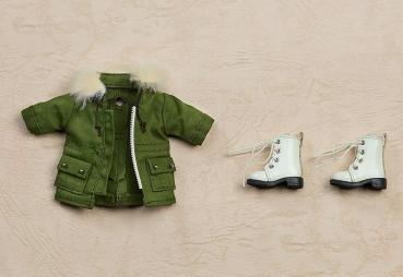 Warme Kleidung: Stiefel & Mod Coat - Khaki - Nendoroid Doll Outfit Set - Good Smile Company