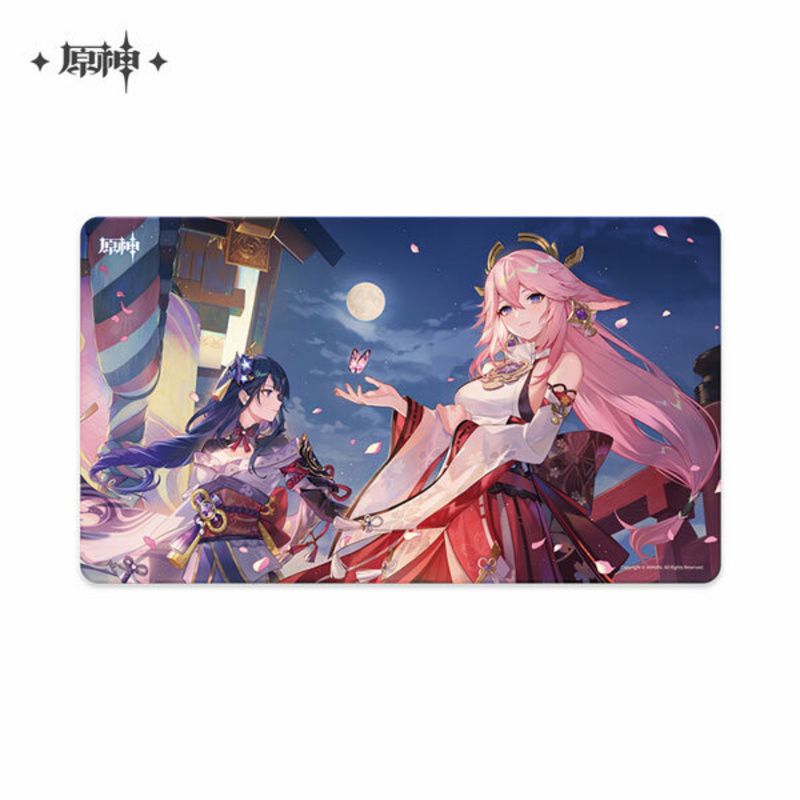 Raiden Shogun / Baal & Yae Miko - Genshin Impact When the Sakura Bloom - Mousepad / Spielmatte - miHoYo