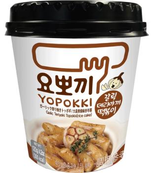 Koreanische Topokki Knoblauch Teriyaki Cup von Yopokki