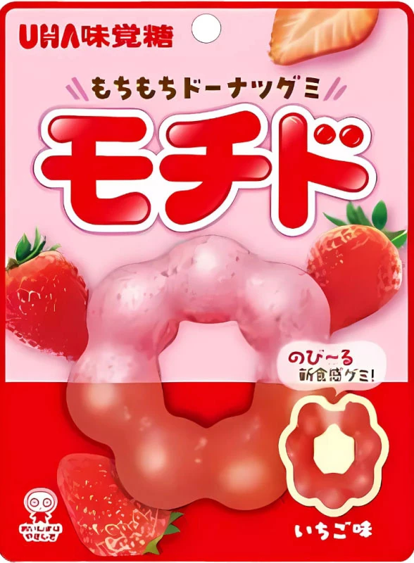 Japanische Mochido Gummis - Erdbeere von UHA