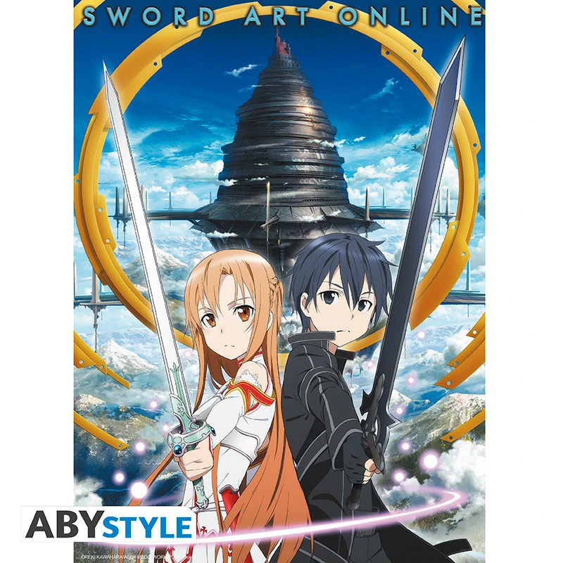 Sword Art Online - Kirito & Asuna Aincrad Poster von ABYStyle