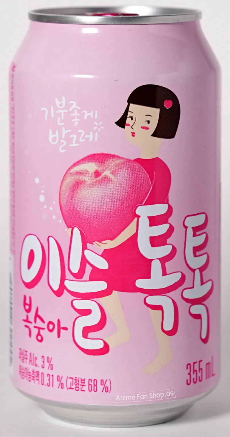 Koreanischer Iseul Tok Tok - Soju Soda Drink mit Pfirsich von Jinro