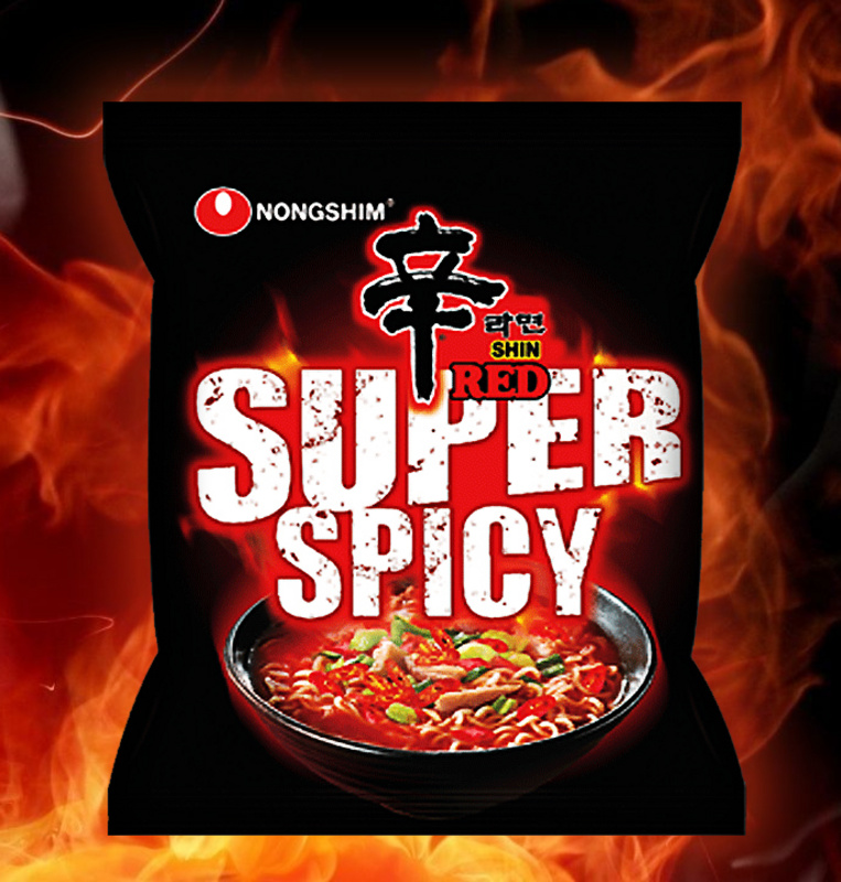 Instant-Nudeln - SHIN RED Super Spicy von Nong Shim