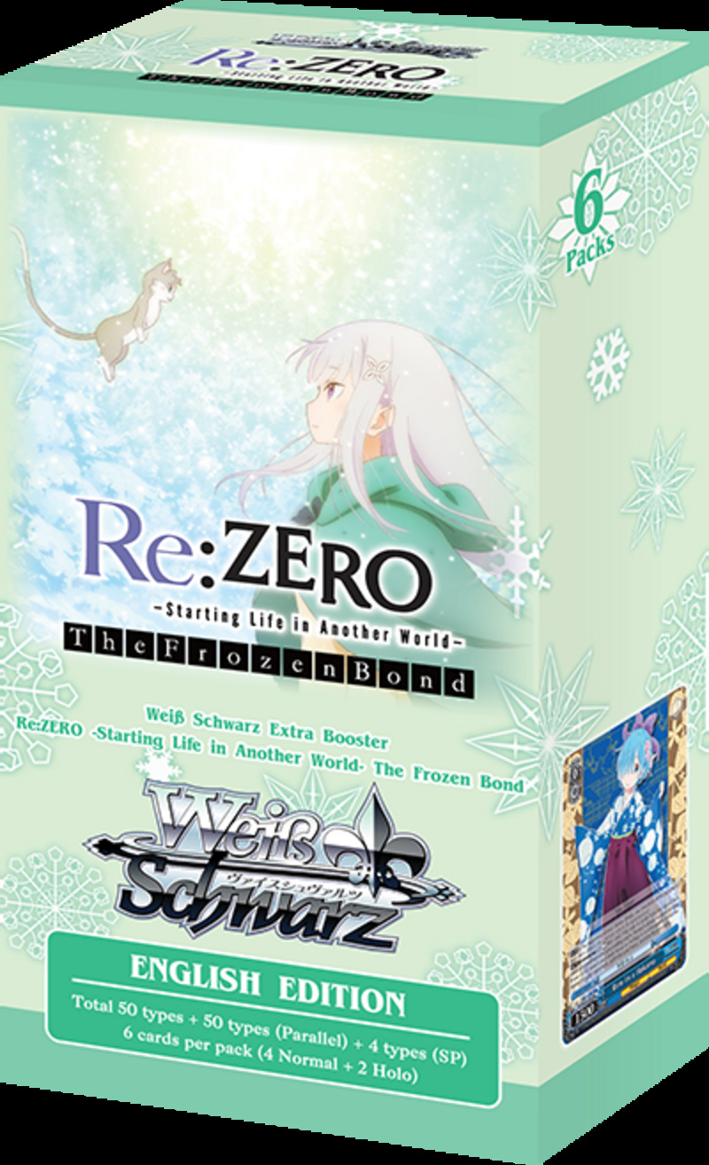 Weiss Schwarz - Re: Zero The Frozen Bond - Extra Booster Packung (6 Karten) - Englische Version