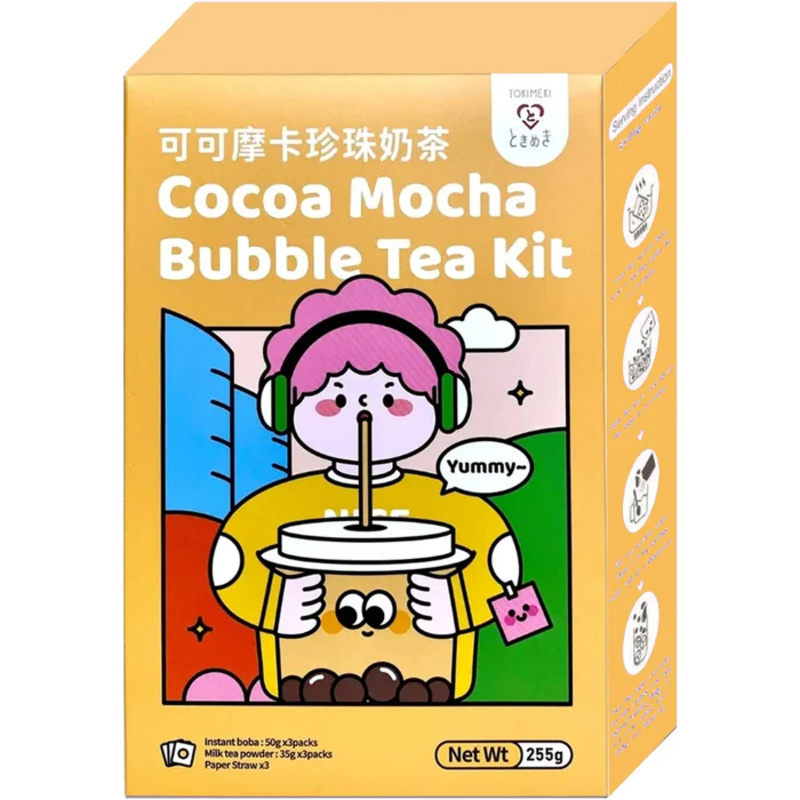 Bubble Tea Kit - Cocoa Mocha - Zum Selbermachen [3 Portionen] von Tokimeki