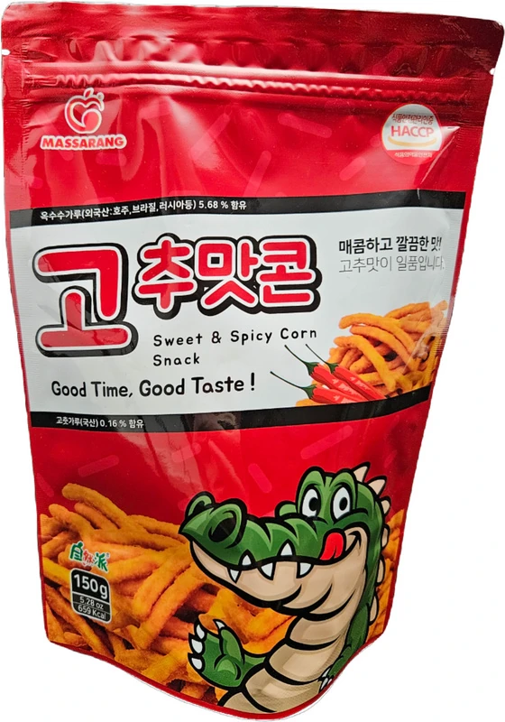 Koreanischer Maissnack mit Sweet Spicy Geschmack von Massarang