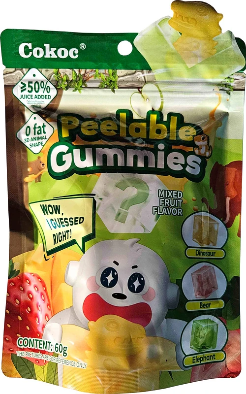 Schälbare Gummibärchen - Gemischte Früchte von Cokoc