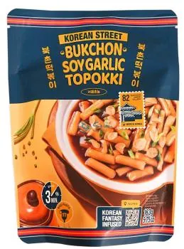 Bukchon Topokki Reisnudeln mit Soja-Knoblauch-Geschmack von Korean Street