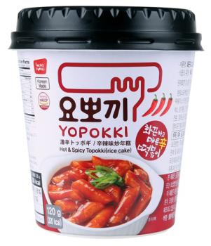 Koreanische Topokki Hot & Spicy Cup von Yopokki