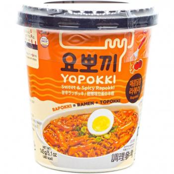 Koreanische Rapokki = Ramen & Topokki - Sweet & Spicy Cup von Yopokki