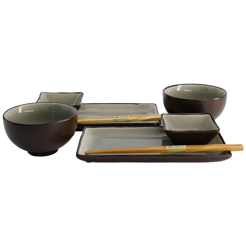 Geschenke Set Schalen "Glasiges Grau" (8-teilig) von TOKYO Design Studio