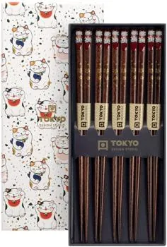 Chopsticks Giftset Luckycat - 5 Pair