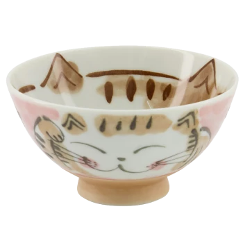 Kawaii Bowl / Schale für Reis - Fuku Cat Pink von TOKYO Design Studio (300ml)