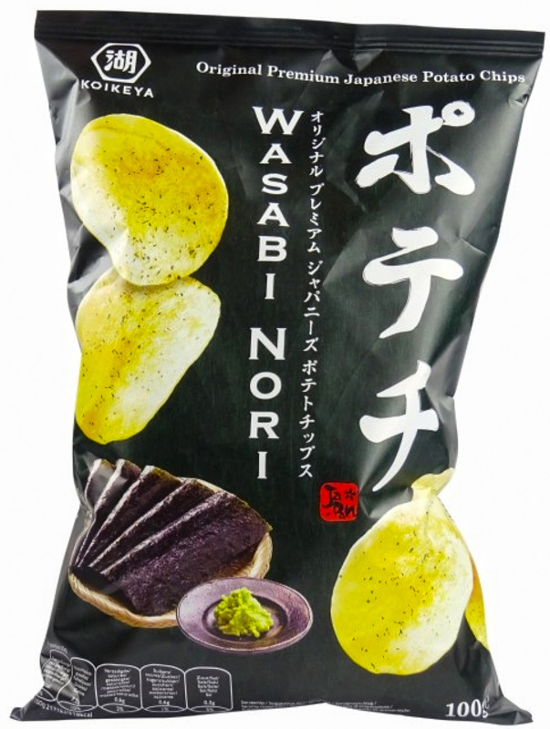 Original japanische Premium Kartoffelchips - Wasabi Nori von KOIKEYA