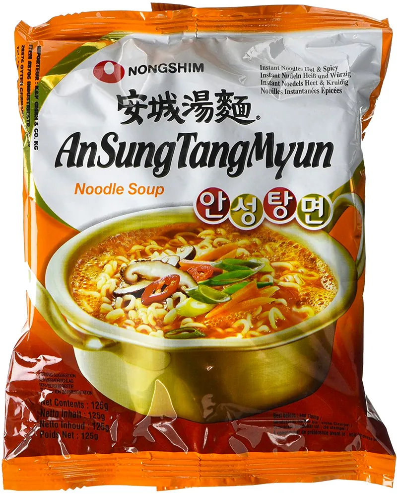 AnSungTangMyun Ramyun - Instant-Nudeln - Hot & Spicy mit Rinderbrühe von Nong Shim