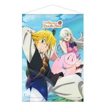 Seven Deadly Sins - Meliodas, Elizabeth & Hawk - Wallscroll