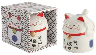 Kawaii Maneki Neko Tasse - Blaue Version von Tokyo Design Studio