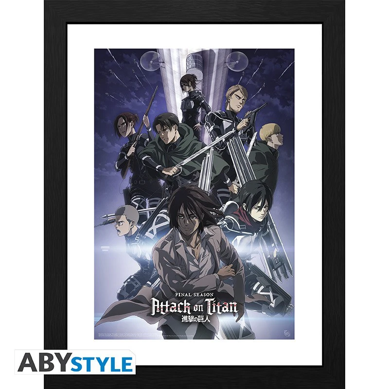 Attack on Titan - Season 4 Key Art 2 - Gerahmtes Poster von GBEye