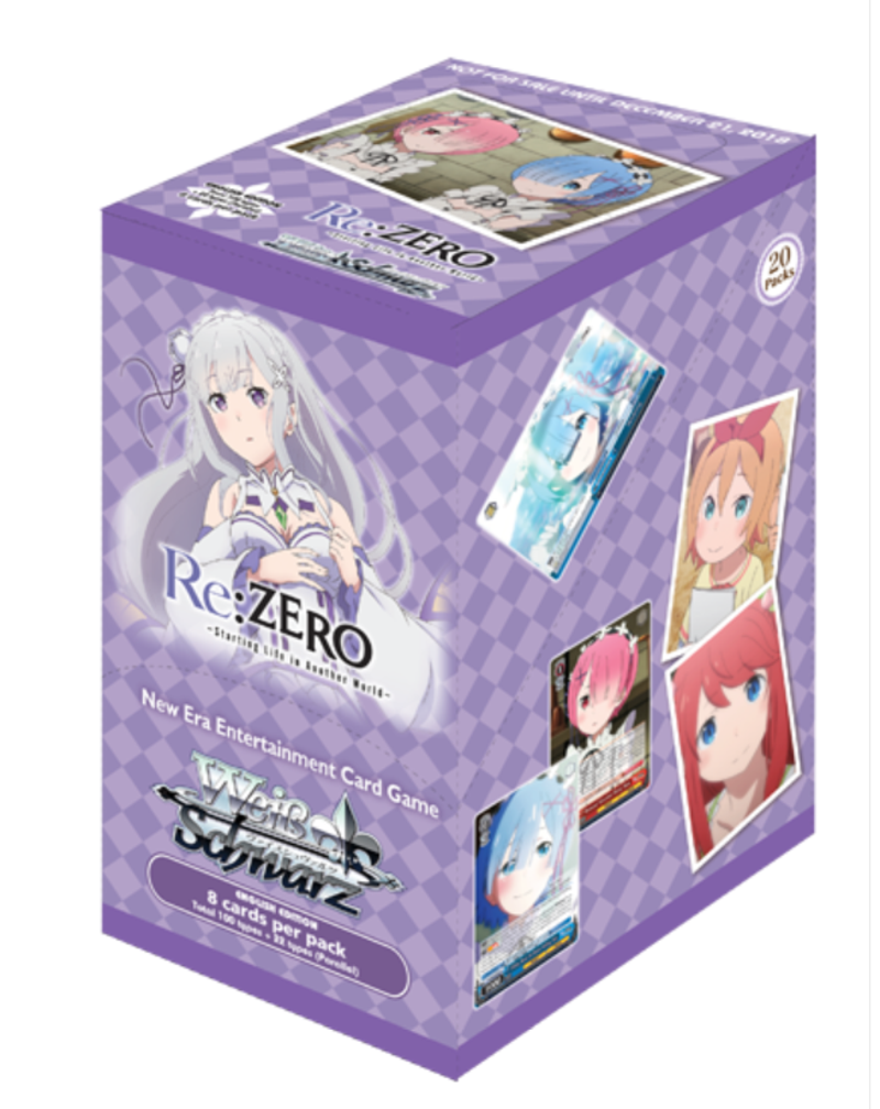 Weiss Schwarz Booster Display -Re:ZERO -Starting Life in Another World- (enthält 20 Booster mit je 8 Karten) (Englische Version)