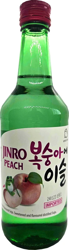 Jinro Soju - Pfirsich - Das Original aus Korea [EINWEG]