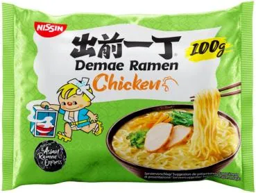 Instant-Nudeln - Demae Ramen mit Huhn von Nissin