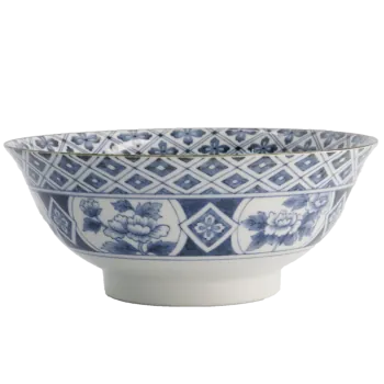 Ramen Bowl - Madori-Bishi-Botan - Blau von Tokyo Design Studio (1300ml)