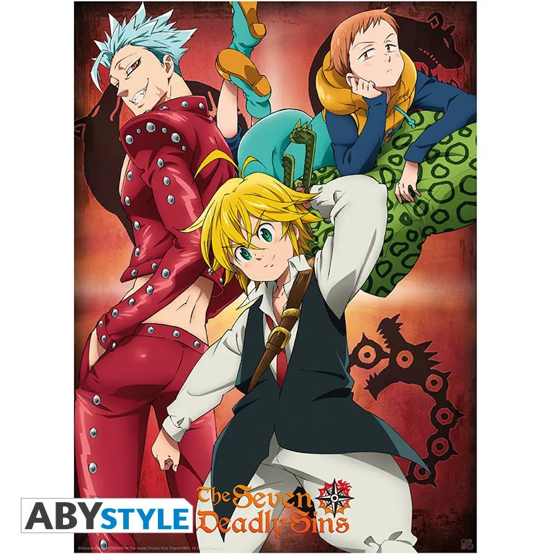 The Seven Deadly Sins - Ban, King & Meliodas Poster von ABYStyle