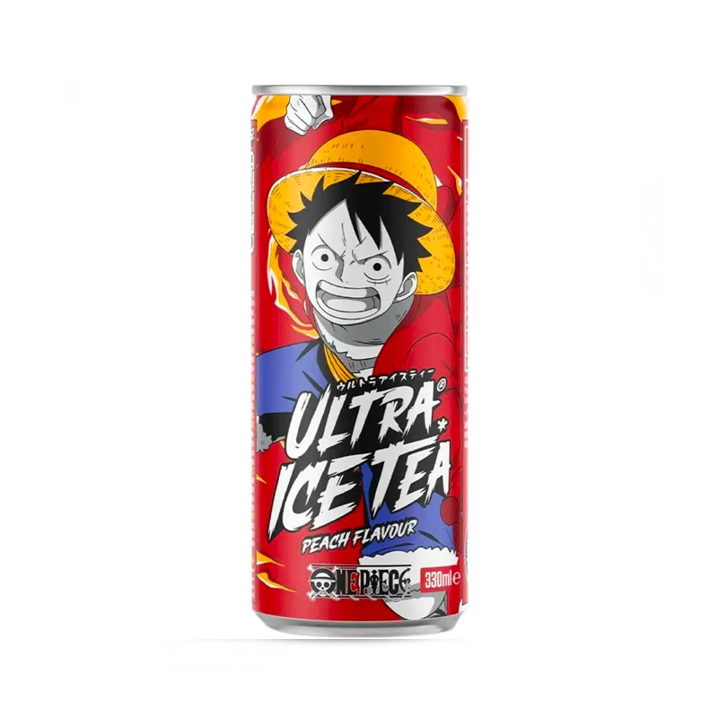 Pfirsich Tee in der Dose - [Limitierte Version] Ruffy - One Piece - von ULTRA ICE TEA (Inklusive 25 Cent Pfand) [EINWEG]