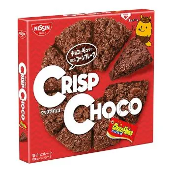 Japanische Crisp Choco Flakes-Stückchen von NISSIN