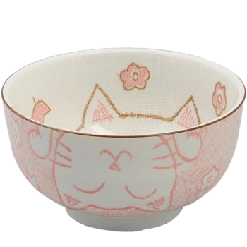 Kawaii Bowl / Schale für Reis - Tayo Lucky Cat Pink von TOKYO Design Studio (300ml)