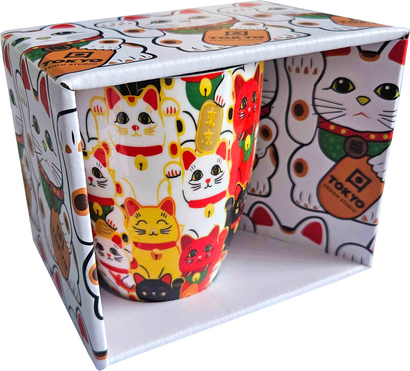 Kawaii Tasse - Japanische Winkekatze - Multi Color von Tokyo Design Studio