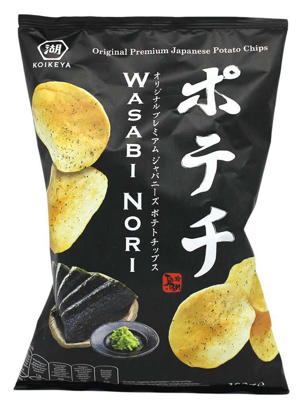 Original japanische Premium Kartoffelchips - Wasabi Nori von KOIKEYA