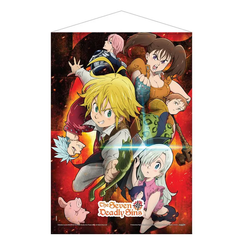 Key Art Visual - The Seven Deadly Sins Wallscroll - Pop Buddies (50 x 70 cm)