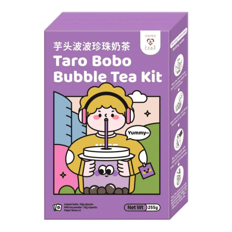 Bubble Tea Kit - Taro - Zum Selbermachen [3 Portionen] von Tokimeki