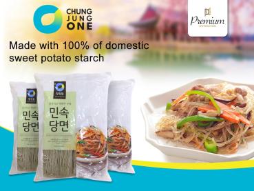 Koreanische Glasnudeln aus 99,8% Kartoffelstärke -Große Packung- von ChungJungOne