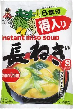 Misosuppe mit Lauchzwiebel - Original Instant Suppe aus Japan von Miyasaka [8 Portionen]