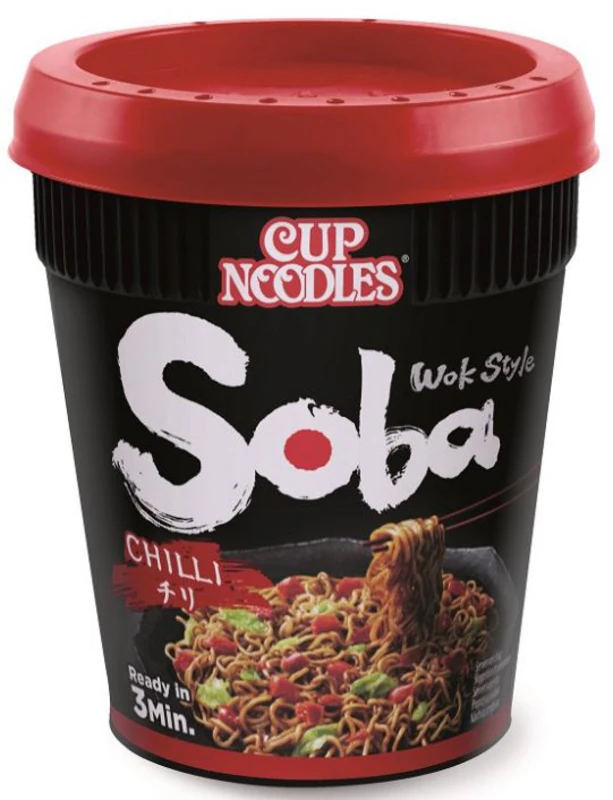 Soba-Cup-Nudeln - Yakisoba - Chili von Nissin [Vegetarisch]