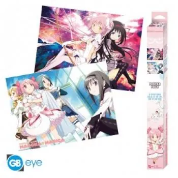 PUELLA MAGI MADOKA MAGICA - Set mit 2 Chibi Poster -